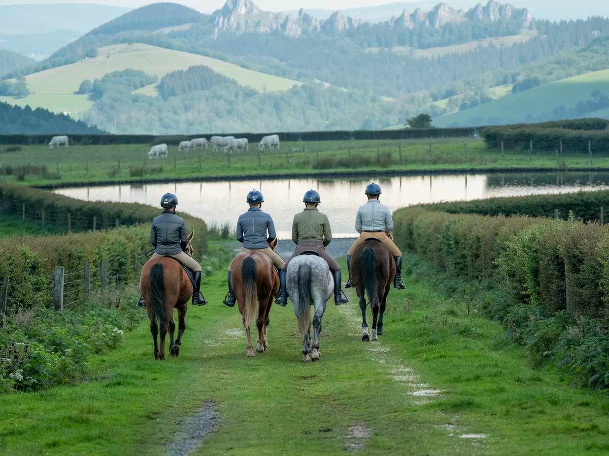 Balade à cheval dans l'Ain, autour de Balan
