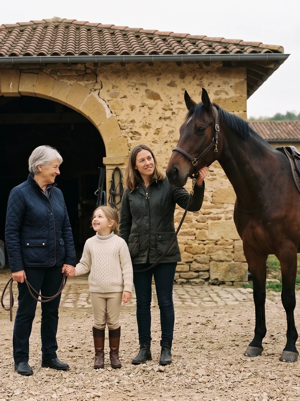 L'équipe, Écuries de la Violette, centre équestre à Balan
