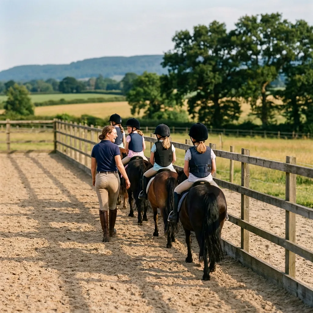 Cours de poney à Balan, Ain